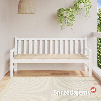 vidaXL Poduszka na ławkę ogrodową beżowa Warszawa sprzedam