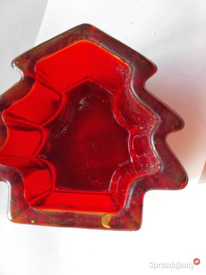 Choinka szkło czerwone vitange Wrocław sprzedam