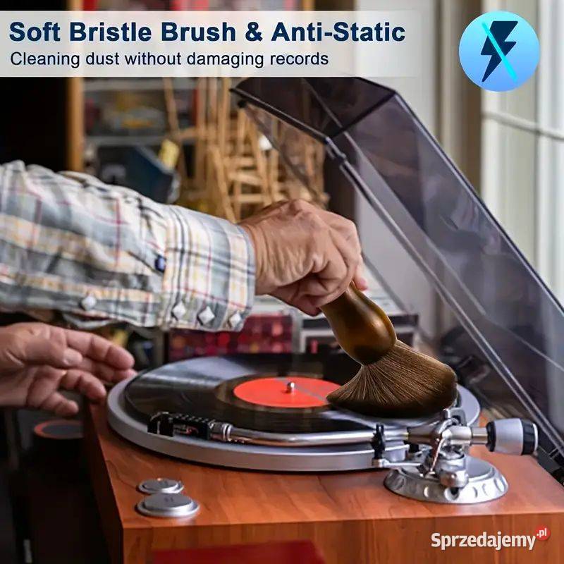 pędzel do usuwania pyłków z płyt winylowych Gramofony Swarzędz