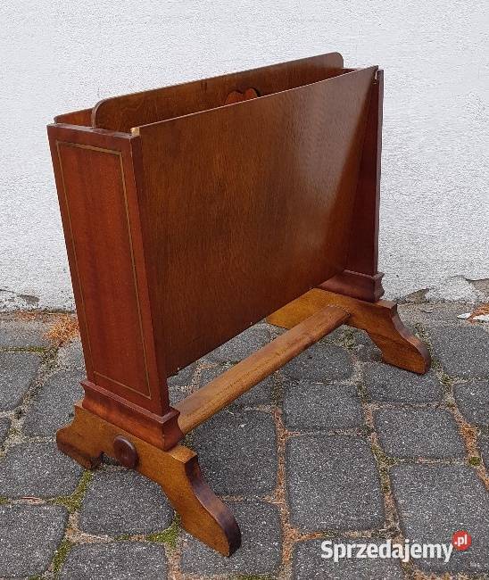 Zabytkowy mahoniowy gazetnik kujawsko-pomorskie Bydgoszcz