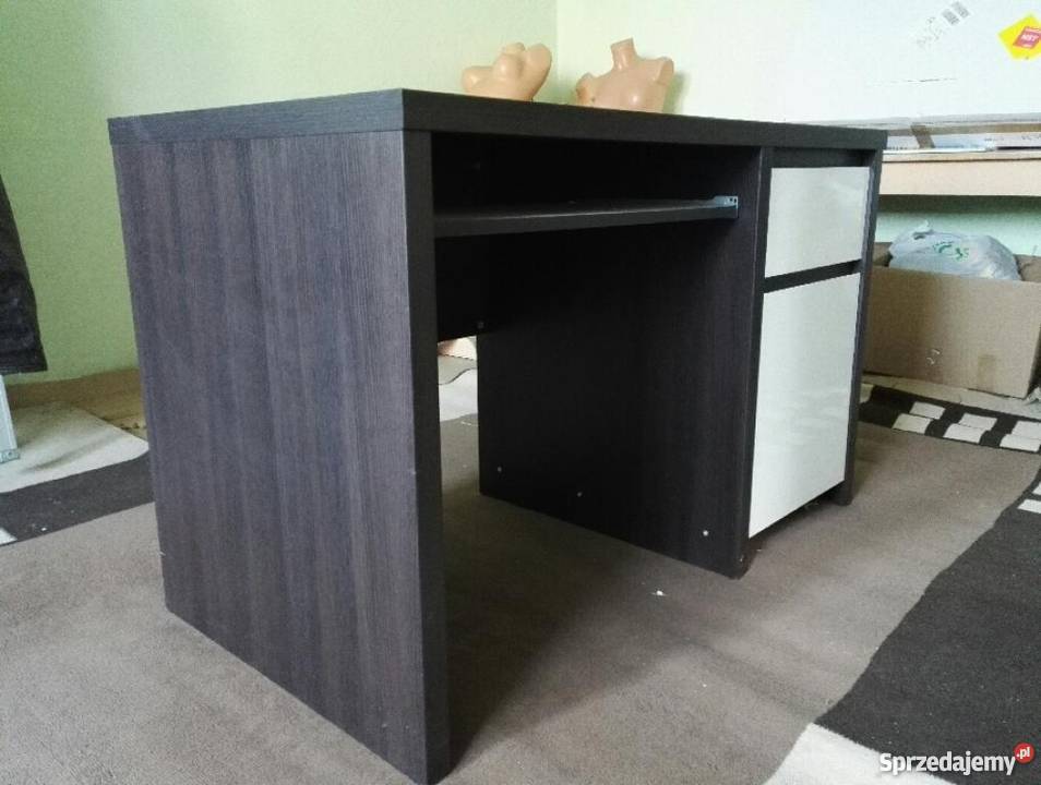 Nowoczesne biurko KASPIAN Black Red White Myszków