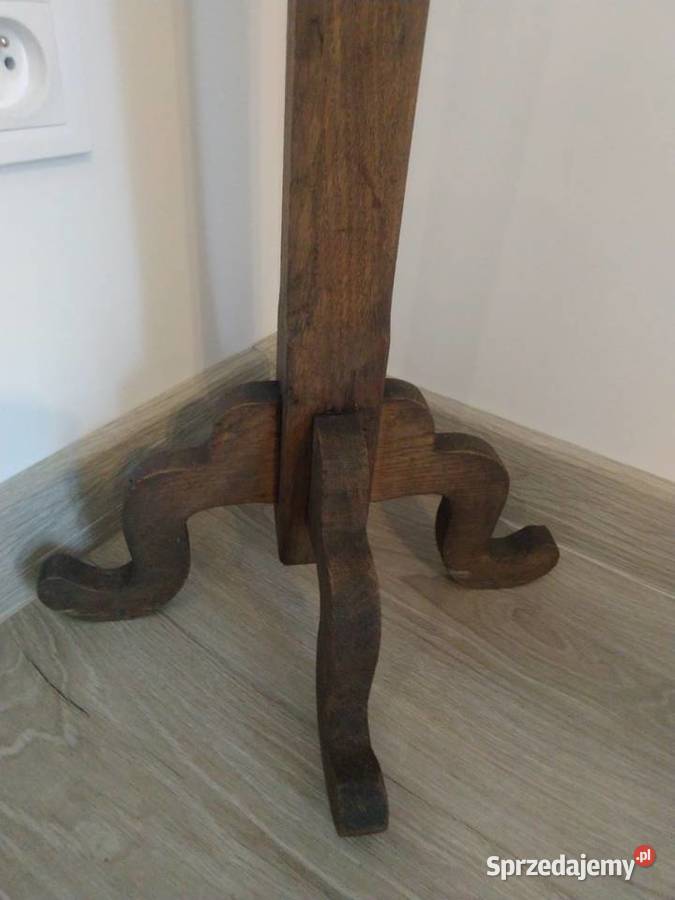 Stary drewniany stolik narożny 80cm podkarpackie Przemyśl
