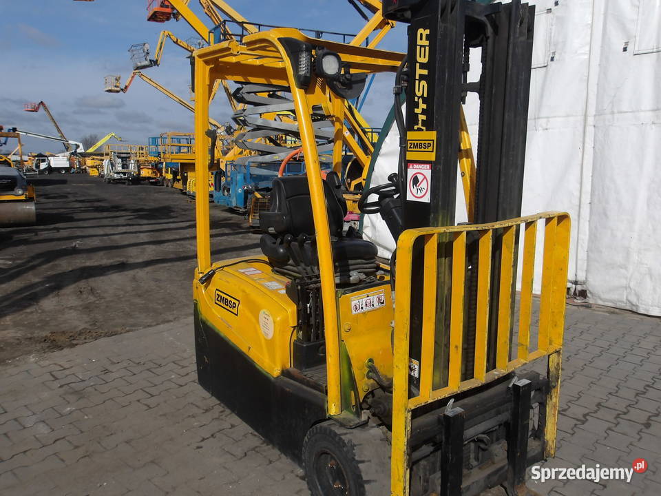 Wózek widłowy trójkołowy elektryczny Hyster elektryczny Wózki widłowe Pleszew sprzedam