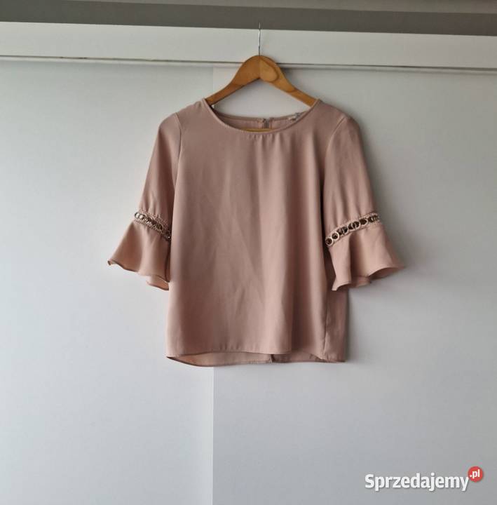 Śliczna bluzka pudrowy róż rękaw 34 River Island River Island Kraków