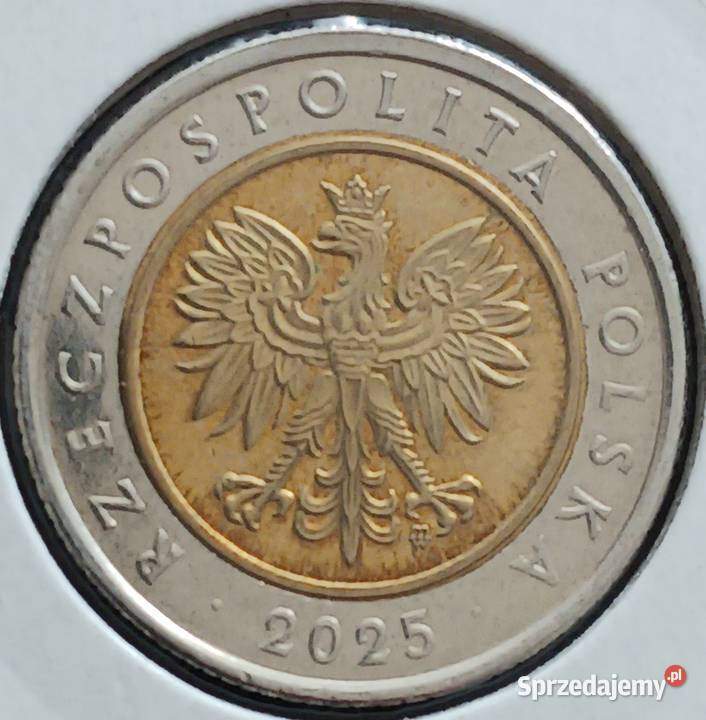 5 Złotych 2025 r błąd mennicy mennicze wielkopolskie Konin
