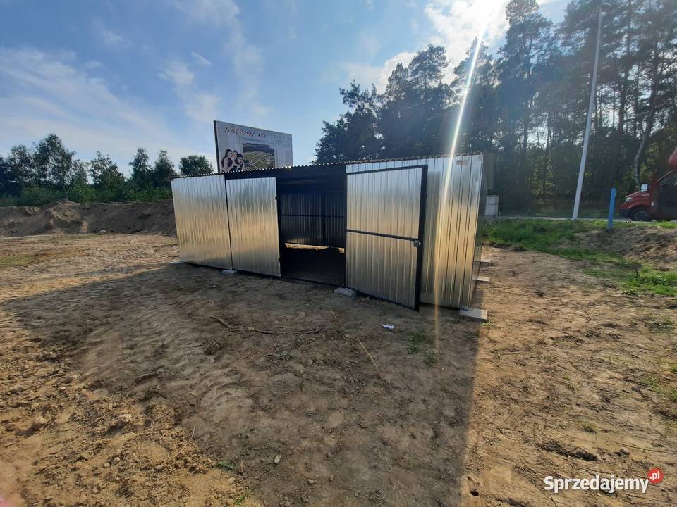 3 Garaż Blaszany Ocynkowany Garaże Blaszane 30m2 Lubin