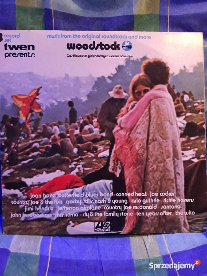 Archiwalne wykopalisk rocka WOODSTOCK 1969r 3 LP Rzeszów