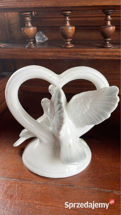 Dekoracyjna figurka porcelanowa Gołębie marki Gdańsk sprzedam