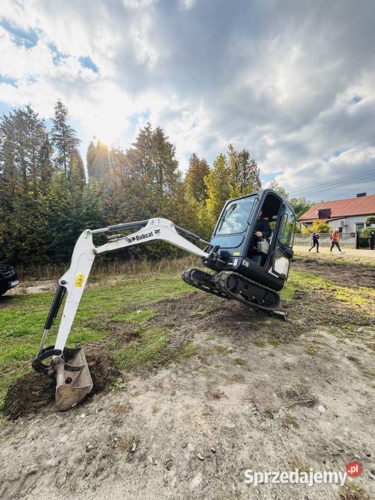 Minikoparka Bobcat E16 wynajem JCB cat doosan