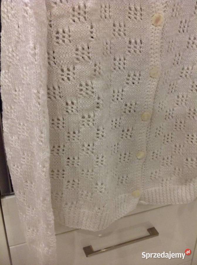 Sweter Damski Ażurowy Dziergany Rozpinany XL Nowa Sól sprzedam