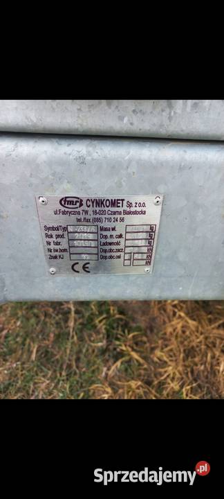 Rozrzutnik obornika cynkomet nieuszkodzony Słubice