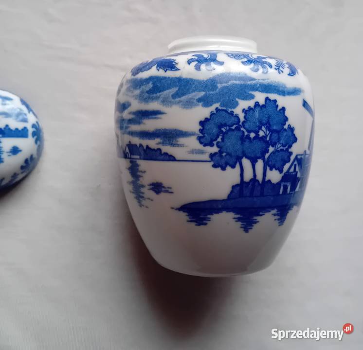 Porcelanowa herbatnica w stylu Delft druga