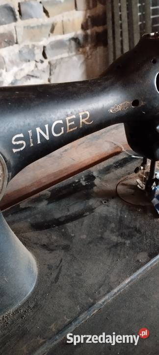 Stara Maszyna Singer plus stolik żeliwny Wolsztyn