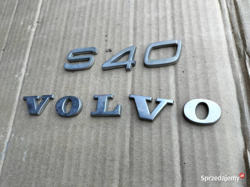 VOLVO S40 NAPIS ZNACZEK EMBLEMAT TYLNEJ KLAPY Kamień-Kolonia