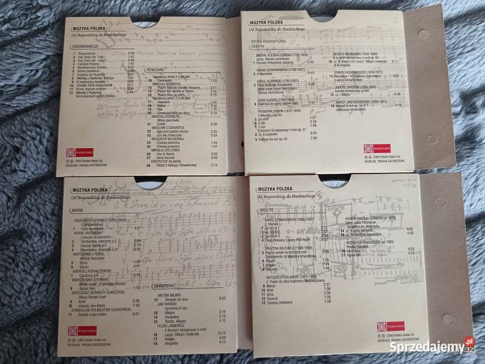 Muzyka Polska wieki 4 płyty CD Wronki