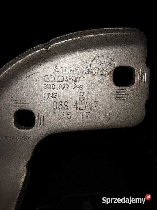 NOWY A4 B9 8W KOMBI LIFT ZAWIAS KLAPY TYŁ LEWY Zawiasy, bolce i prowadnice Luzino