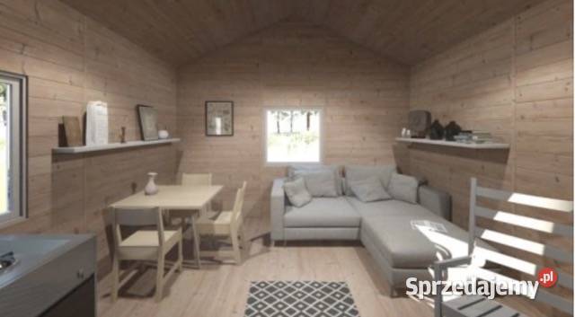 Domek letniskowy drewniany ogrodowy 4x6 15mm Korczyna