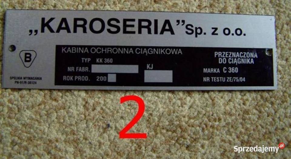 Ursus C360 oryginalna tabliczka znamionowa Pozostałe Lublin sprzedam