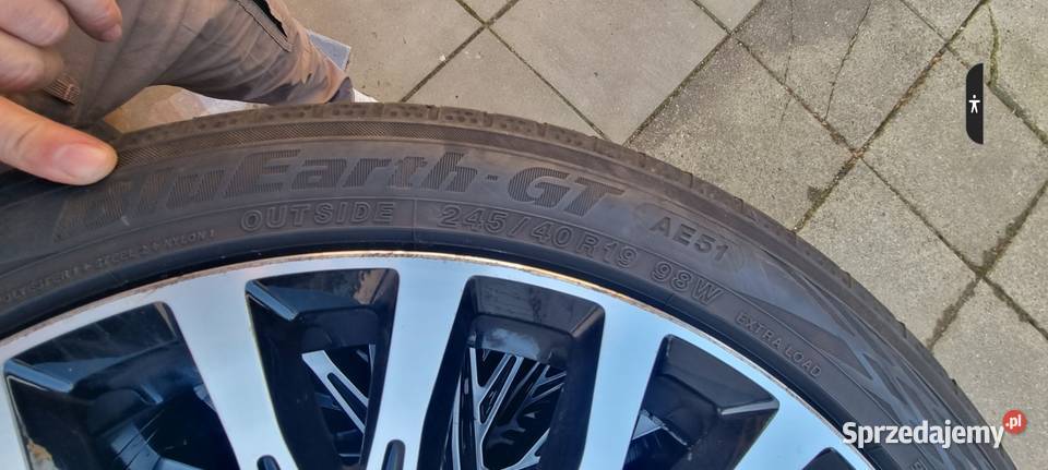 Alufelgi 19 cal 5x112 opony letnie Yokhama Opony i felgi Trzebiatów