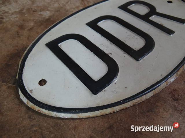 DDR ka tabliczka Trabant Wartburg IFA Barkas org Żary