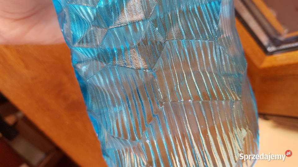 Wazon OKULUS 3 Ząbkowice kolorowe szkło PRL Dąbrowa Górnicza