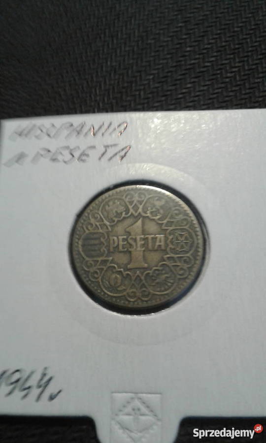 1 Peseta Hiszpania 1944 r Konin