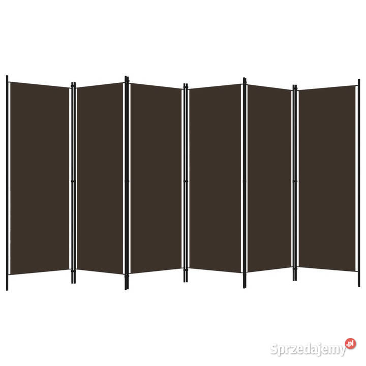 Parawan 6panelowy brązowy 300 x 180 WM320728 Warszawa