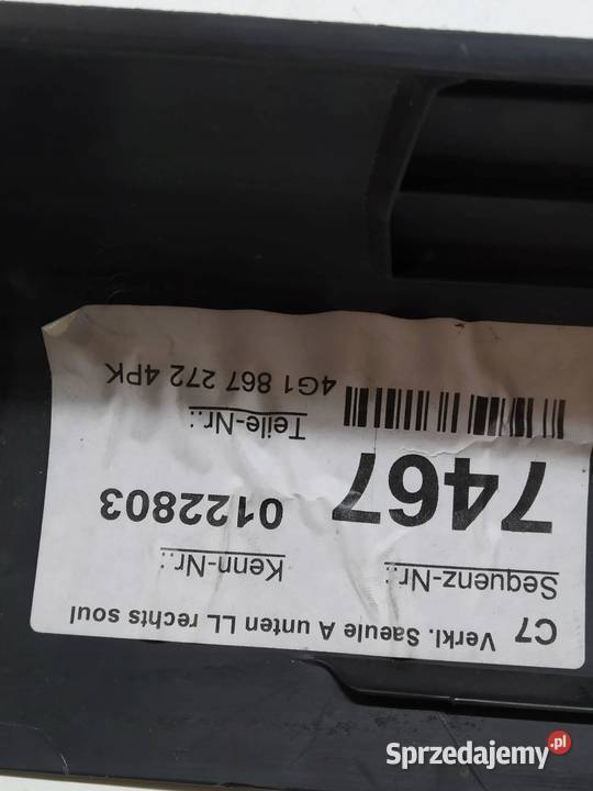 OSŁONA PROGU LEWA PRAWA KOMPLET Audi A7 I świętokrzyskie