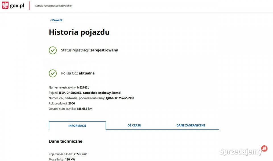 Jeep Cherokee 28 Diesel Moc 163 Automat 4X4 III Elbląg
