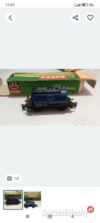 Wagonik Cysterna niebieska TT