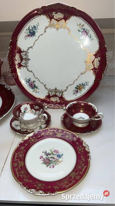 Talerzyk z filiżanką Koningl pn Tettau 1794 Kgl