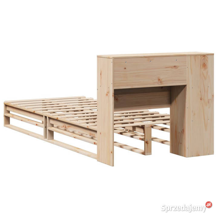 Łóżko z regałem bez materaca lite drewno 100x200 106cm Warszawa sprzedam