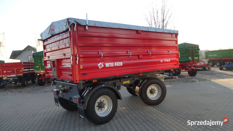 Przyczepa dwuosiowa paletowa Metafach T7113 12T Przyczepy rolnicze