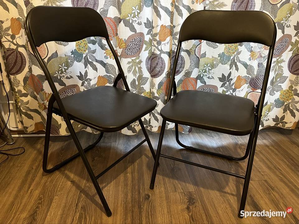 Dwa rozkładane tapicerowane krzesła Ruda Śląska