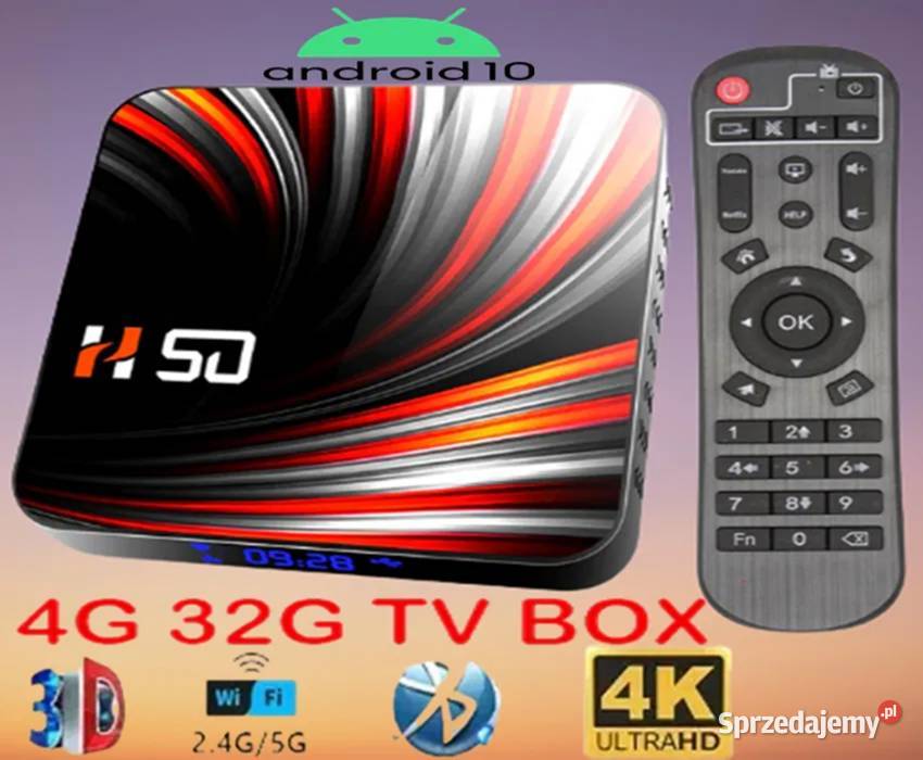 TV BOX 4GB32GB Android 10 2xUSB Slot SD HDMI 4K Częstochowa