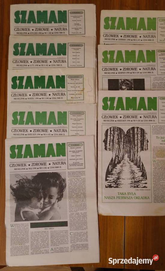 Czasopismo SZAMAN 1990 r różne 46 Szczecin