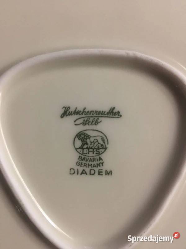 Hutschenreuther patera w kształcie trójkąta Skwierzyna