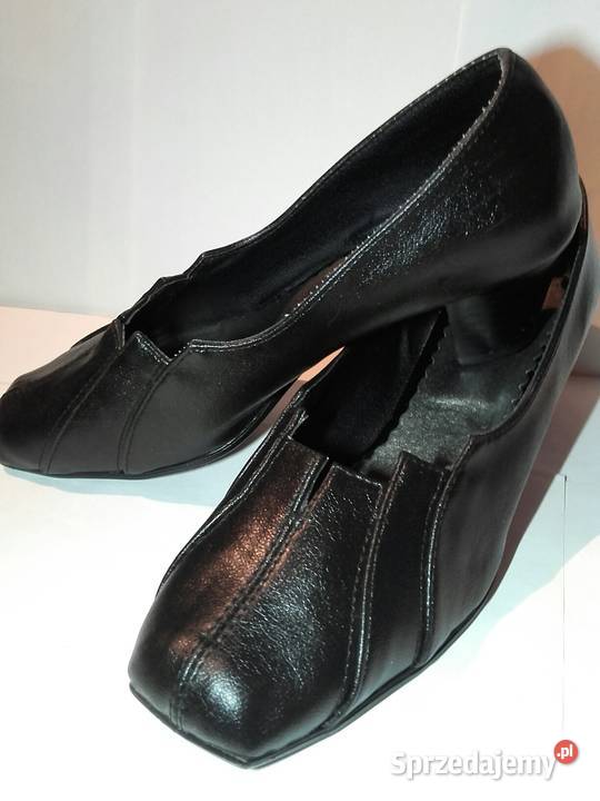 Buty damskie na obcasiku 5 skóra naturalna prod Katowice