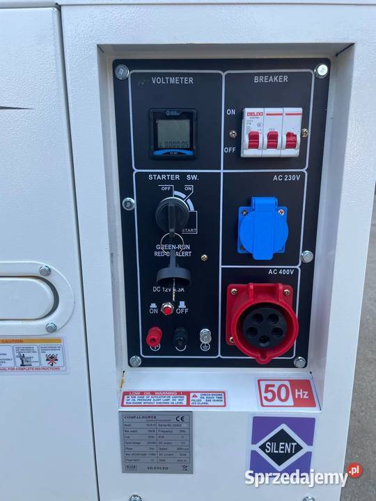 Agregat prądotwórczy diesel 10 kW SILENT Compal Rok produkcji 2025 Mszana Dolna