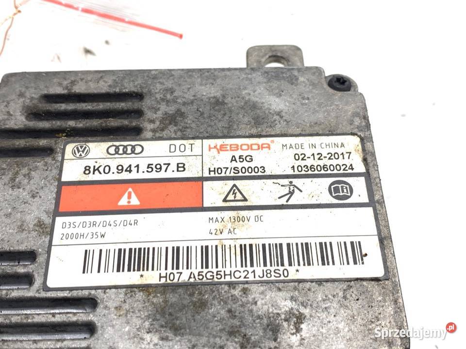 PRZETWORNICA XENON AUDI A3 8P 8K0941597B 0313