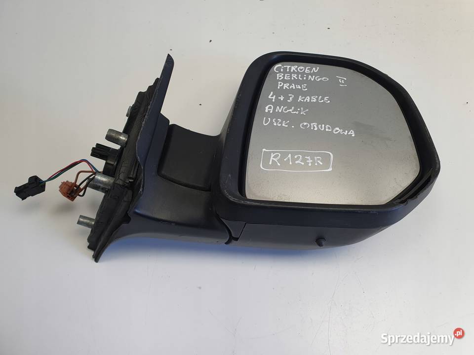 LUSTERKO PRAWE Berlingo II III Partner II lubelskie Rudka