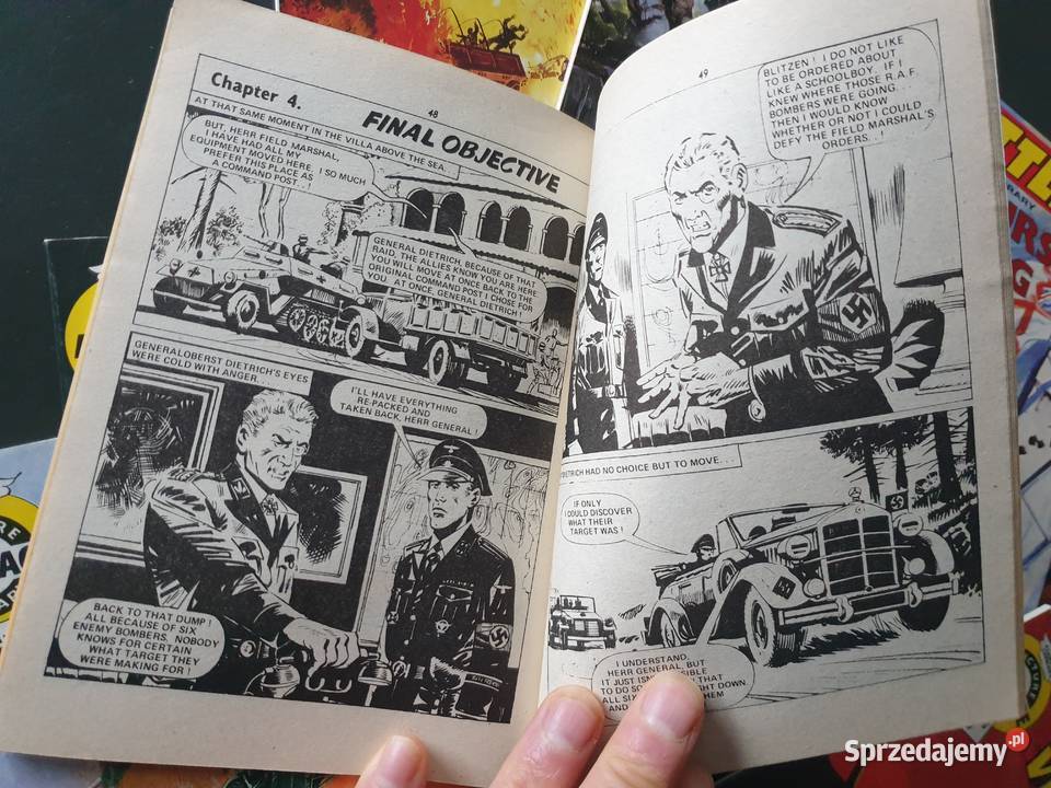 Battle 9 brytyjskich komiksów wojennych czarno-biały  Gdynia