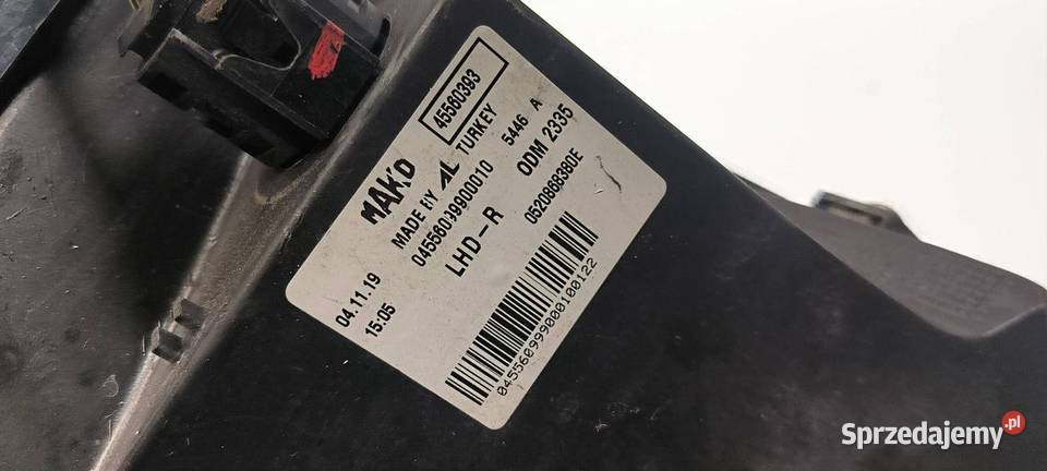 LAMPA PRAWA PRZÓD FIAT FIORINO osobowe Lipno sprzedam