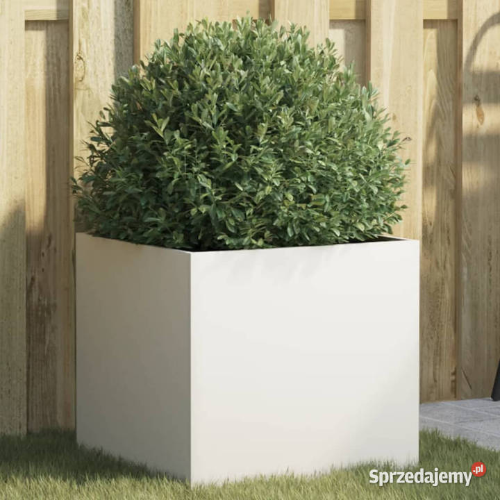 Donica biała 42x40x39 stal WM841549