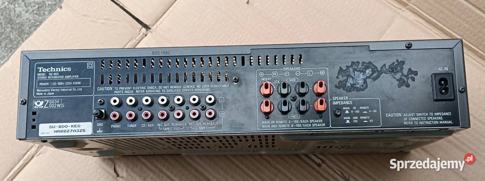 Wzmacniacz Technics SU800 mocny i sprawny Sochaczew sprzedam