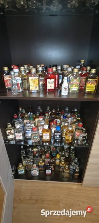 Kolekcja alkoholi miniaturek Polmos lubelska Lipsko