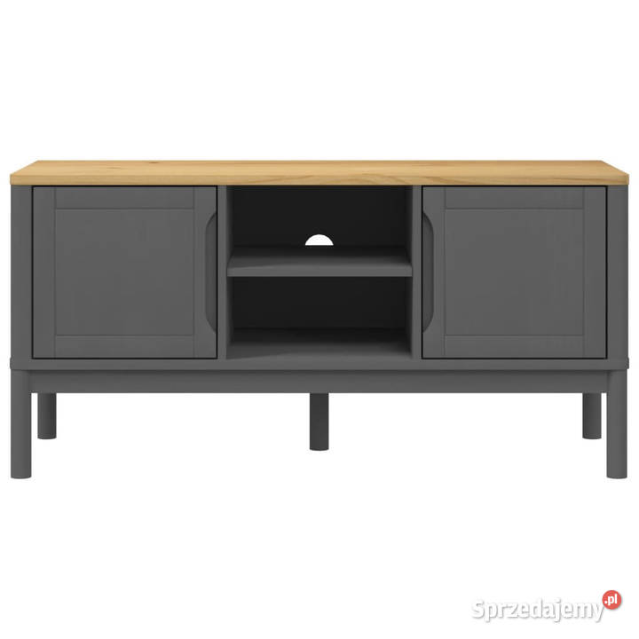 Szafka RTV FLORO szara 114x43x55 lite drewno mazowieckie Warszawa
