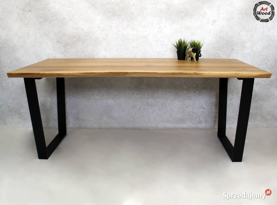 Stół loftowy z naturalną krawędzią stół z 75cm Nowy Sącz sprzedam