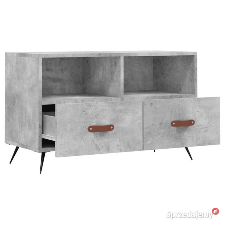 Szafka pod TV szarość betonu 80x36x50 WM828944 Szafki Warszawa