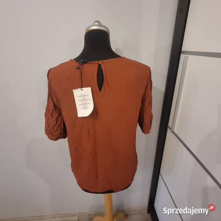 Brązowa bluzka z krótkim rękawem Vero Moda M Moda i Styl małopolskie Kraków